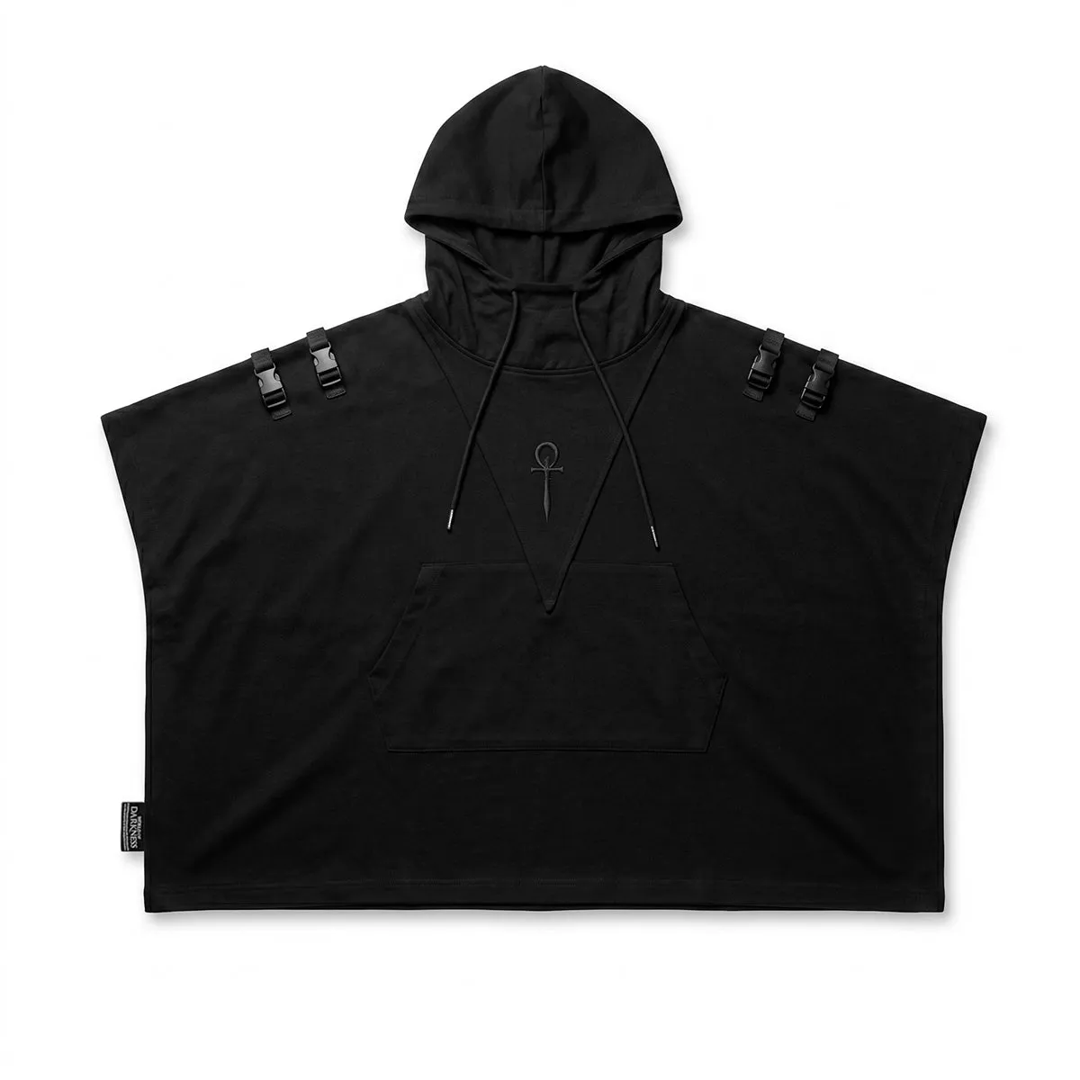 White Wolf Veil of Shadows Techwear-Cloak Twill
