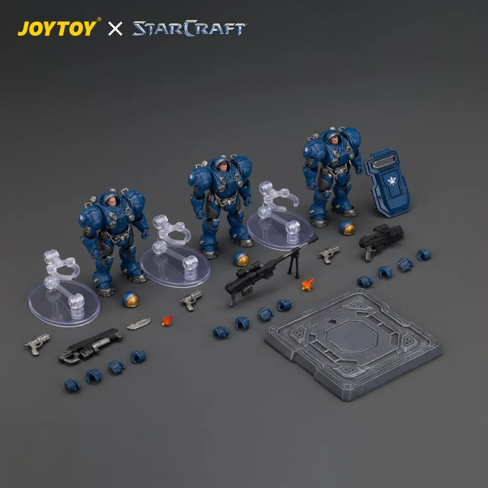 StarCraft JOYTOY Terran Marine Figuren-Set 1/25 3er