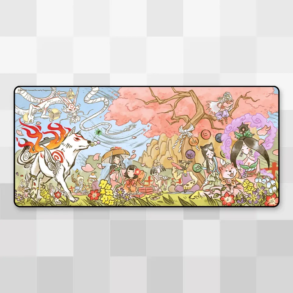 Fangamer Hanami in the Village Ōkami Deskmat 89 × 41 cm