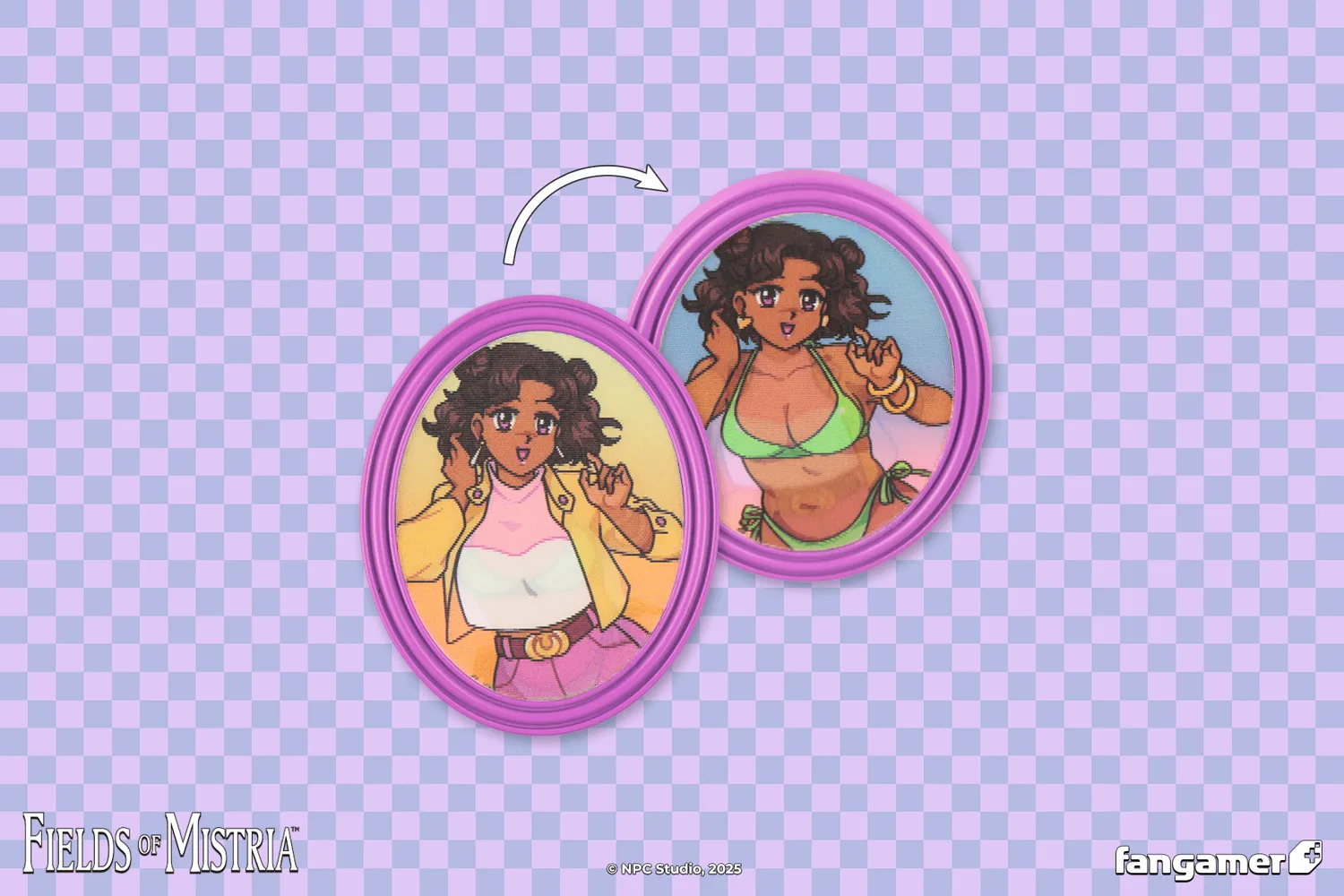 Fangamer Fields of Mistria Reina Lenticular Pin Anstecker