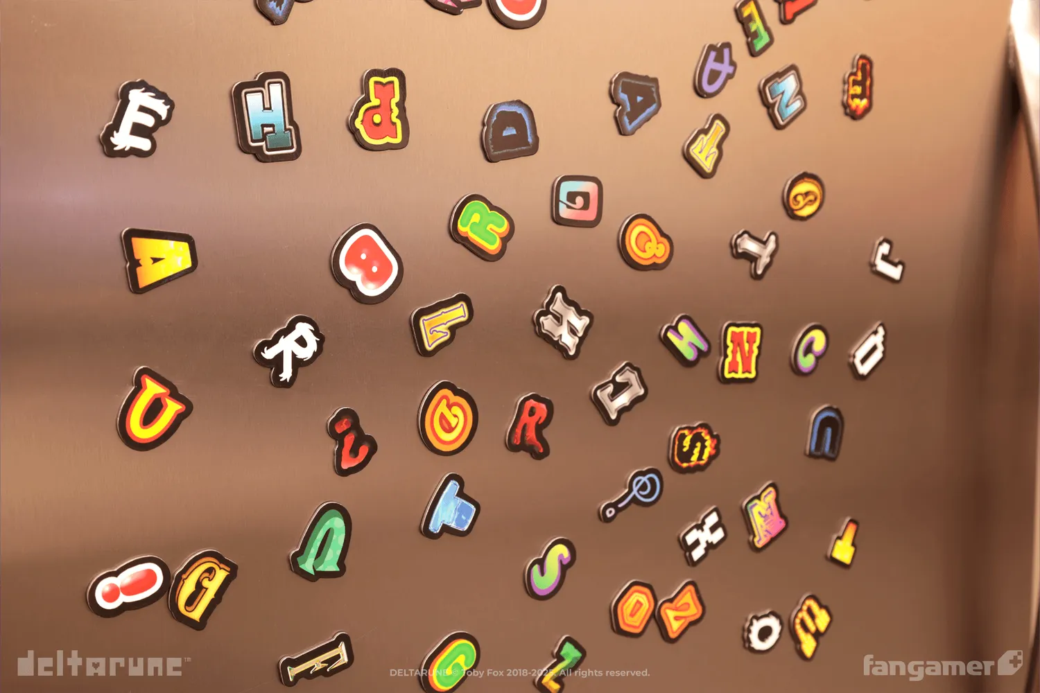 Fangamer DELTARUNE Mr. Tenna's Word Art Magnet Set, 73-teilig