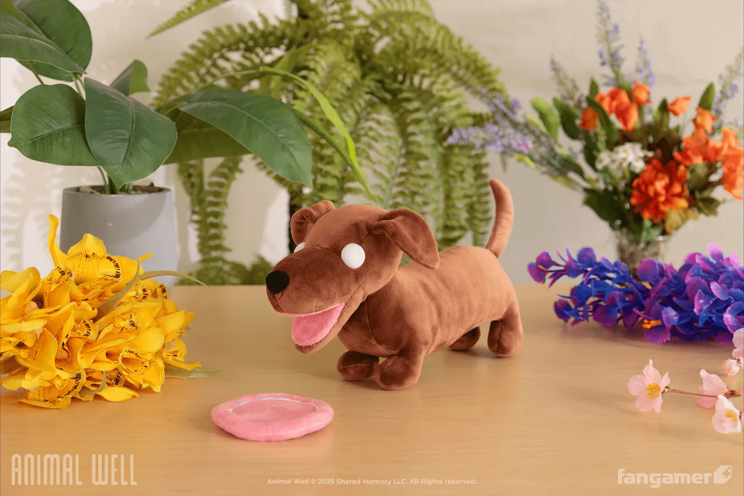 Fangamer Animal Well Wiener Dog Plüschtier 28 cm