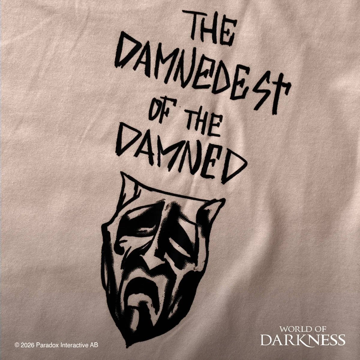 White Wolf Face of the Damned T-Shirt Vampire: The Masquerade
