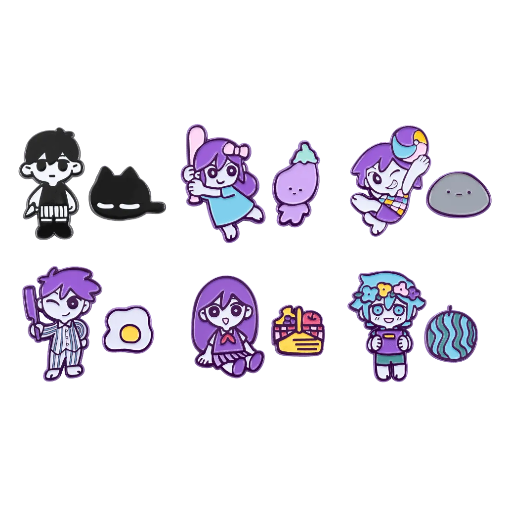 Fangamer OMORI Character Pin Sets Anstecker-Set