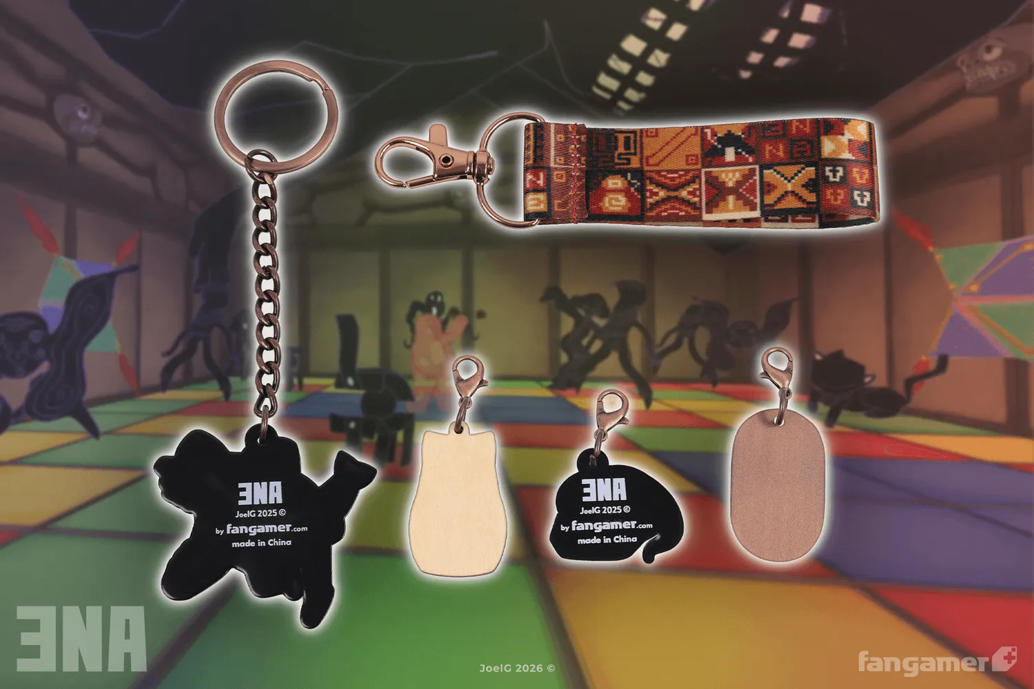 Fangamer ENA Artifacts Schlüsselanhänger 5 Charms Set