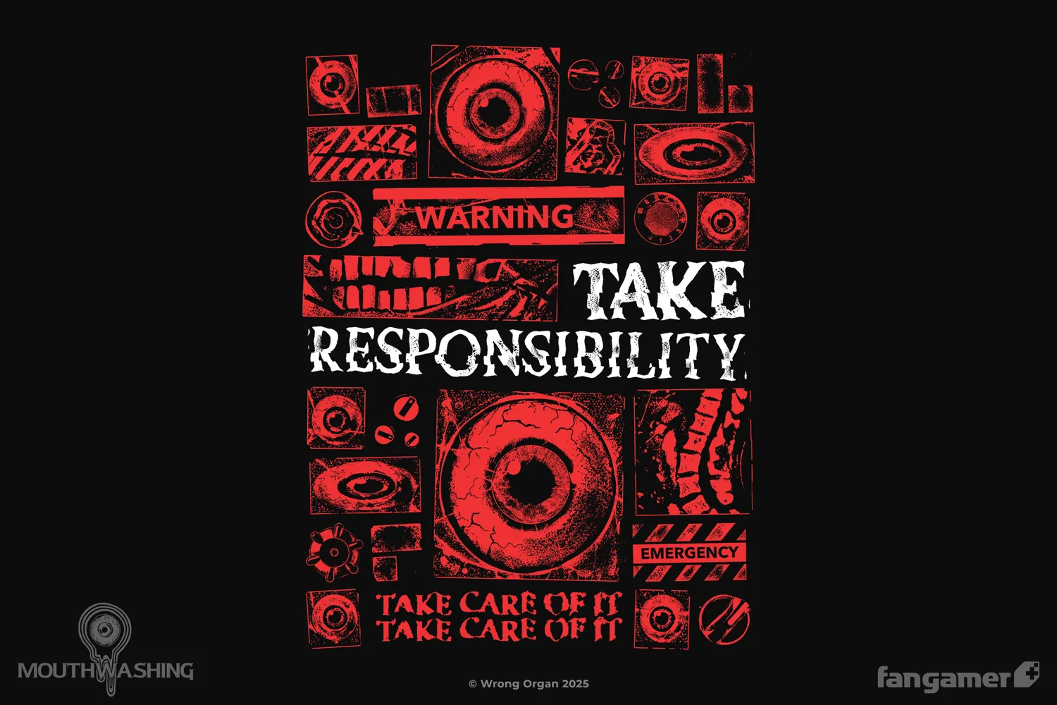 Fangamer MOUTHWASHING Take Responsibility Longsleeve Baumwolle