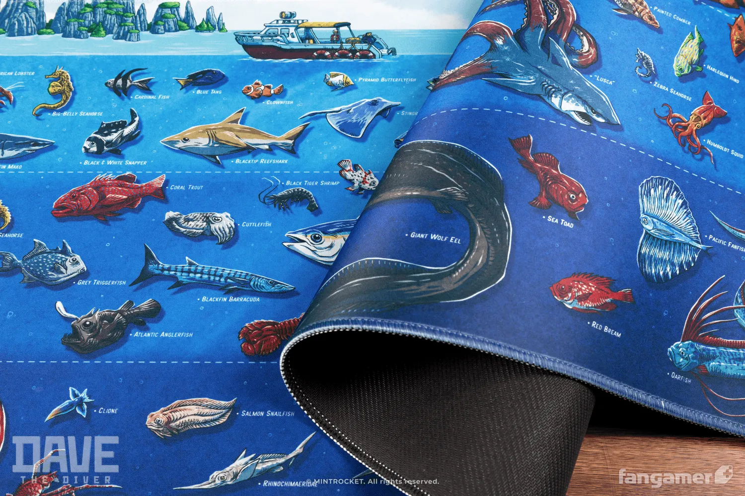 Fangamer Diver's Desk Mat Schreibtischunterlage 89 × 41 cm