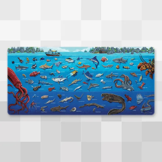 Fangamer Diver's Desk Mat Schreibtischunterlage 89 × 41 cm