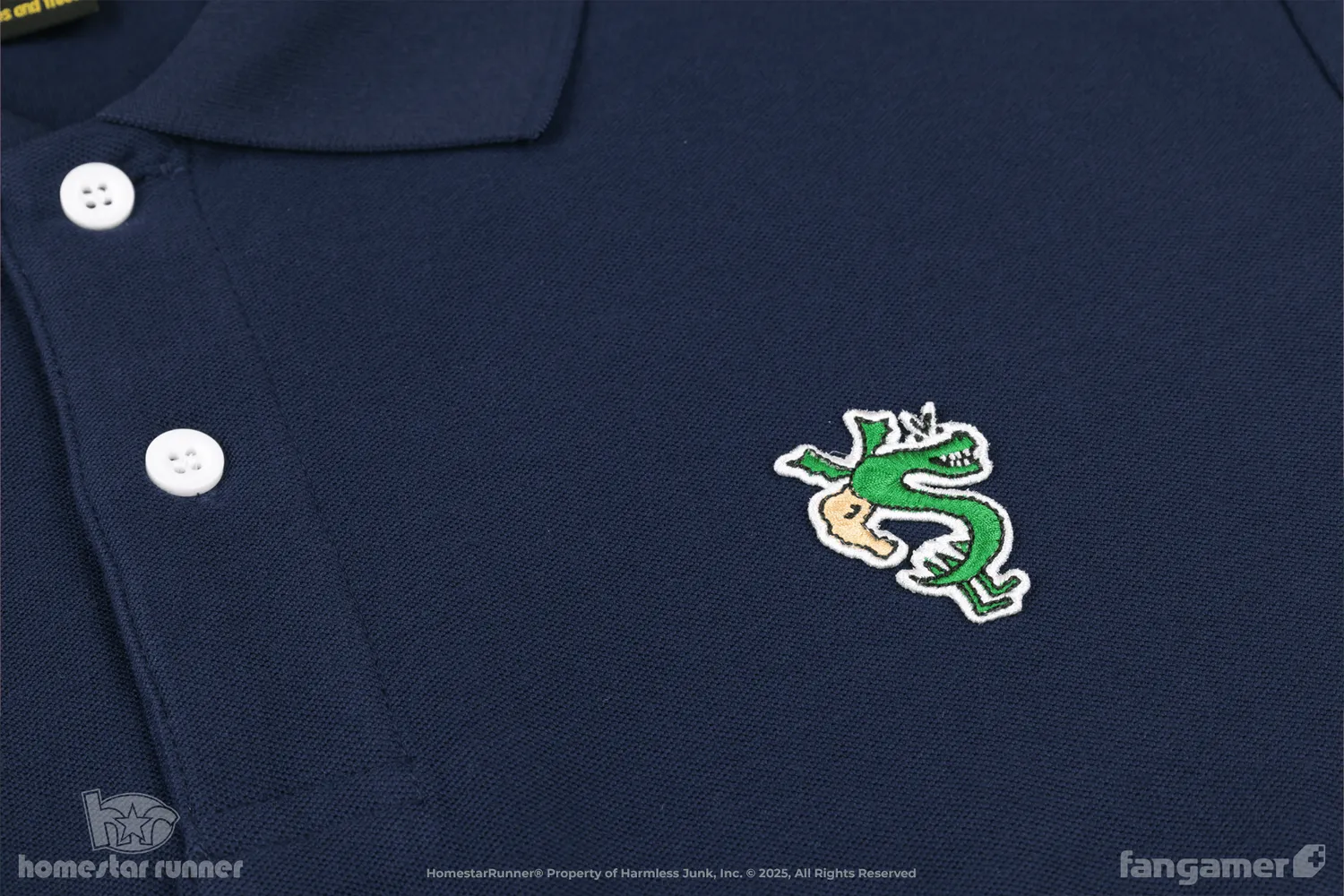 Fangamer Homestar Runner Burninating Polo Trogdor