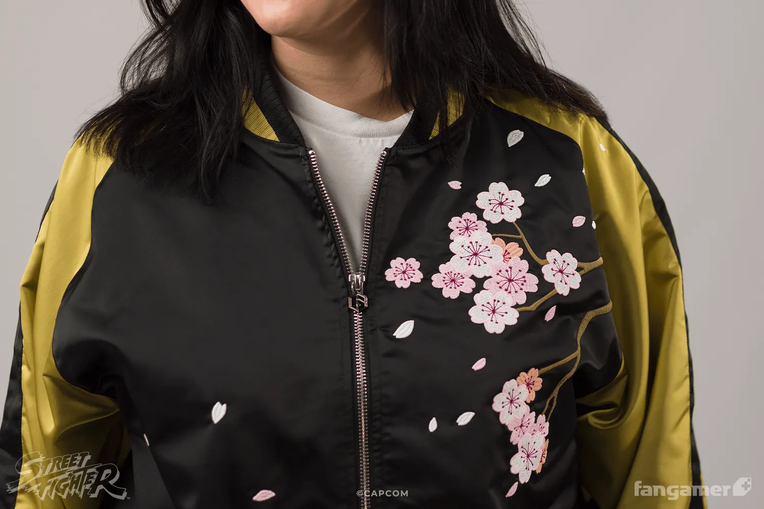 Fangamer Street Fighter Ryu's Sukajan Jacke aus Satin