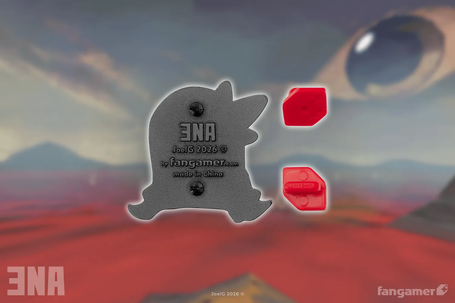 Fangamer ENA Coral Glasses Pin Emaille-Pin