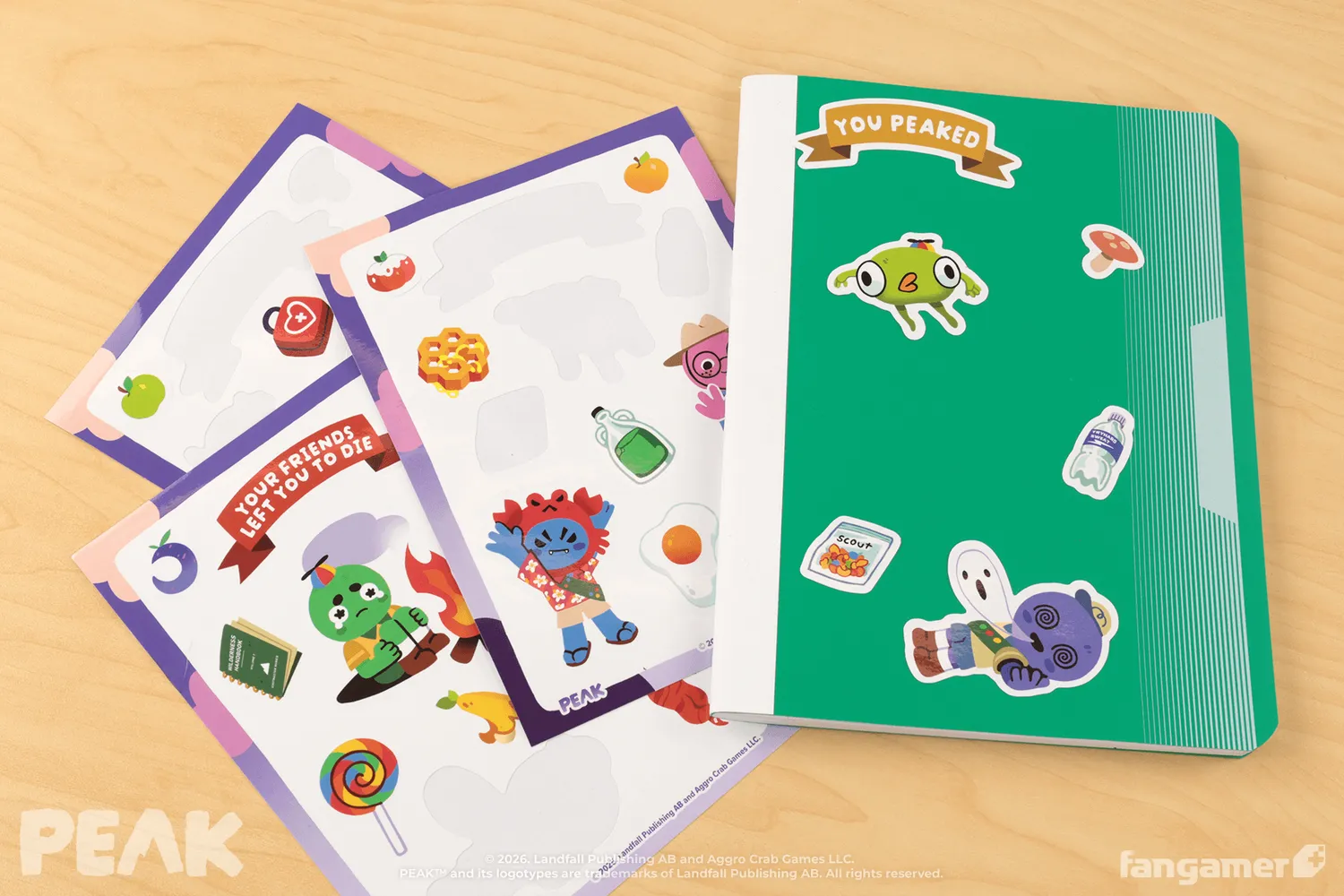 Fangamer PEAK You Peaked Sticker Sheet Set 3 Vinylbögen