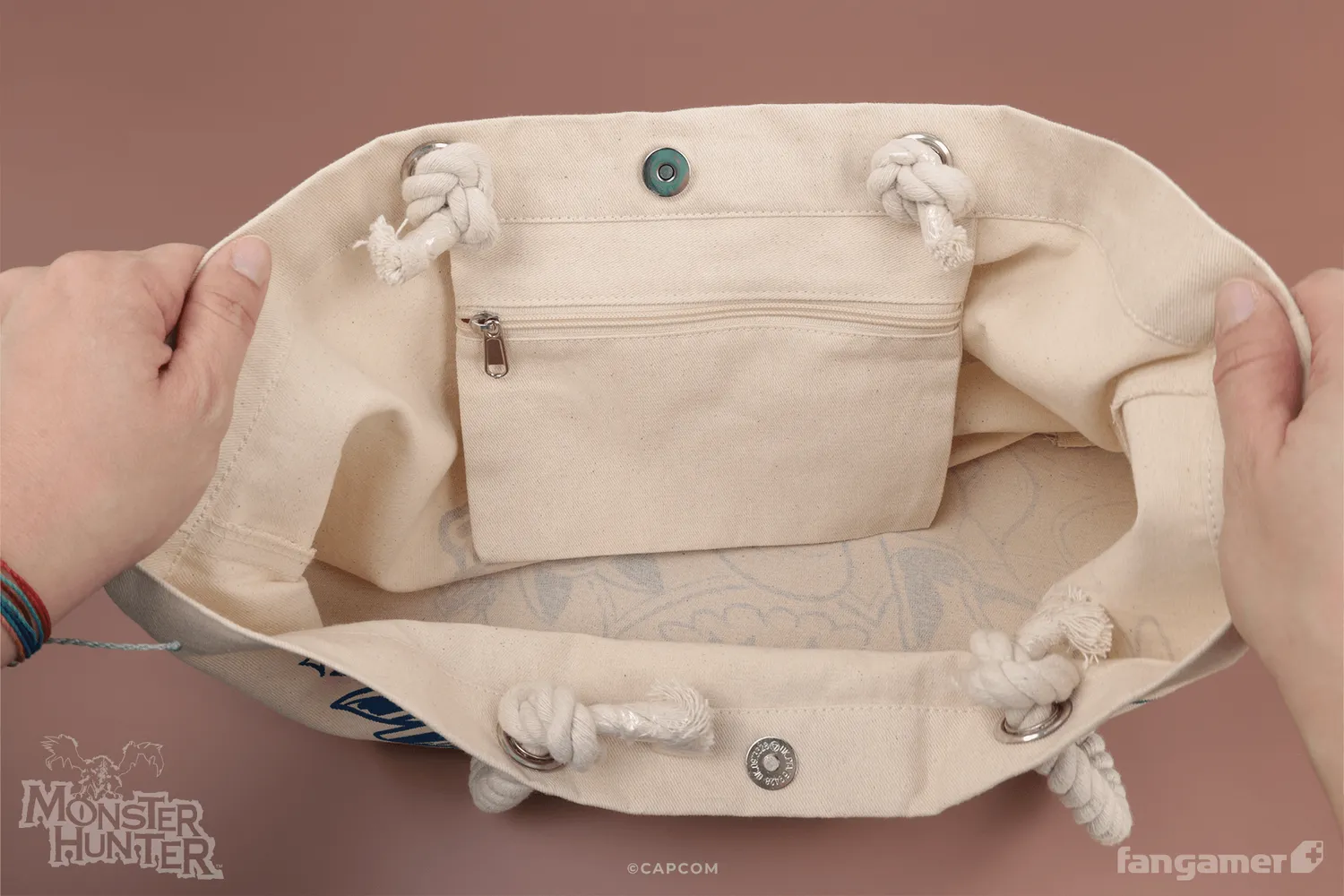 Fangamer Monster Hunter Rise Support Team Tote Bag Canvas