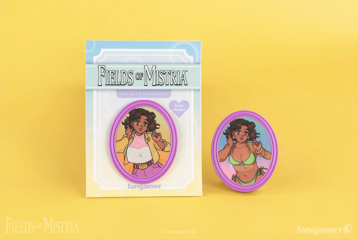 Fangamer Fields of Mistria Reina Lenticular Pin Anstecker