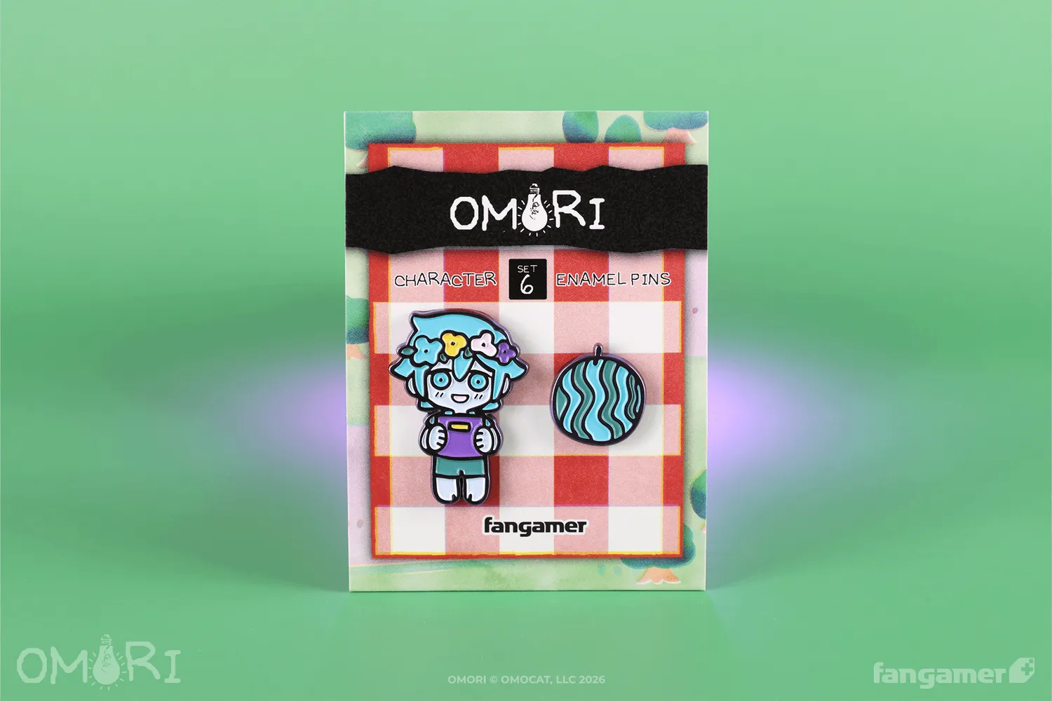 Fangamer OMORI Basil Pin Set Emaille Wassermelone