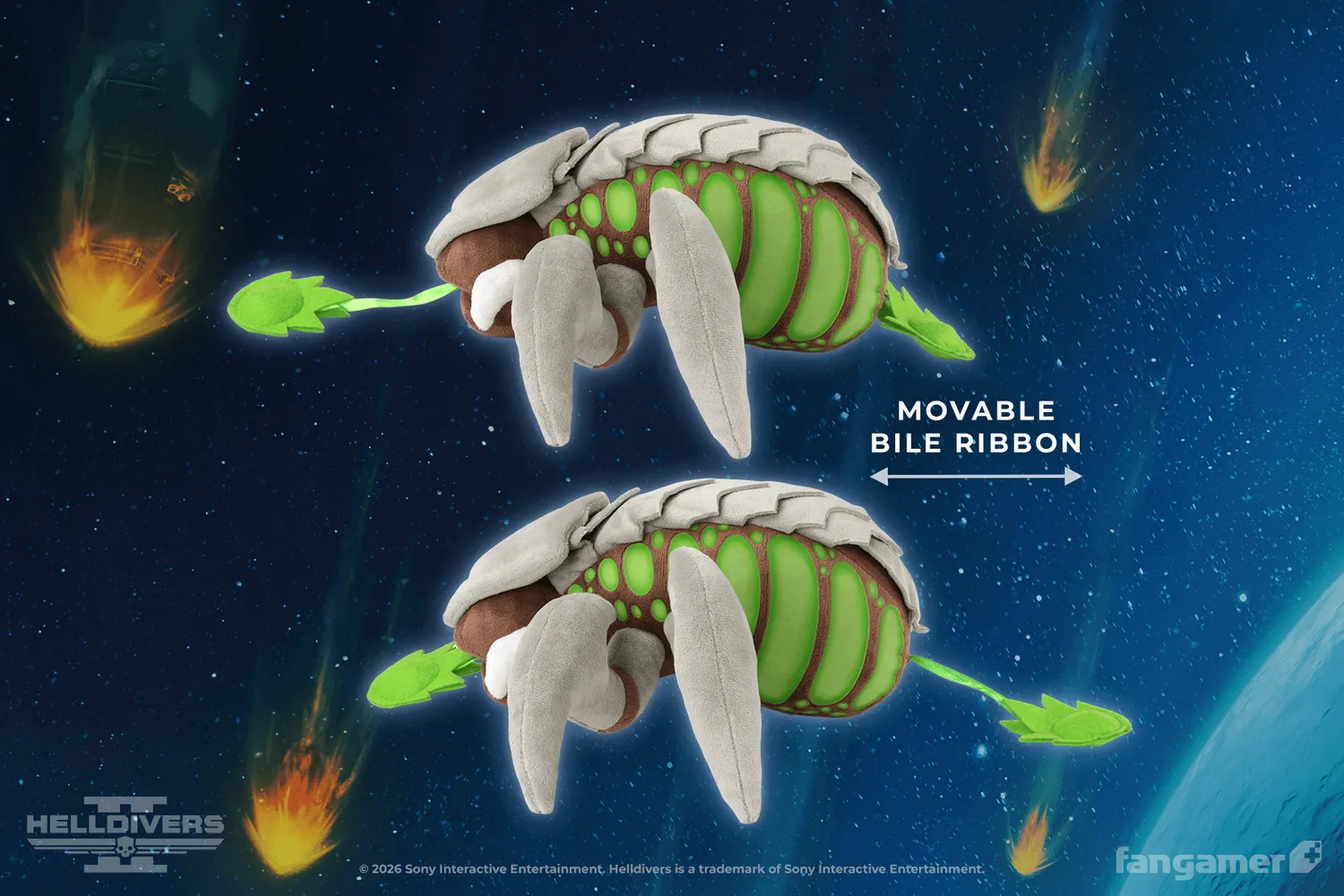 Fangamer Helldivers 2 Bile Spewer Plüsch 26 cm