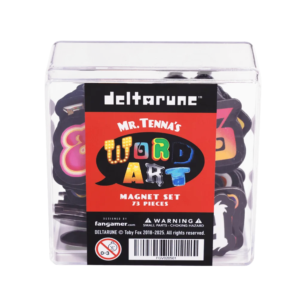 Fangamer DELTARUNE Mr. Tenna's Word Art Magnet Set, 73-teilig
