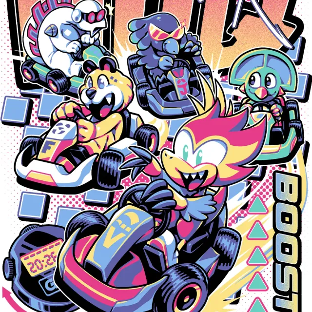 Fangamer Super Mascot Racers Games Done Quick T-Shirt