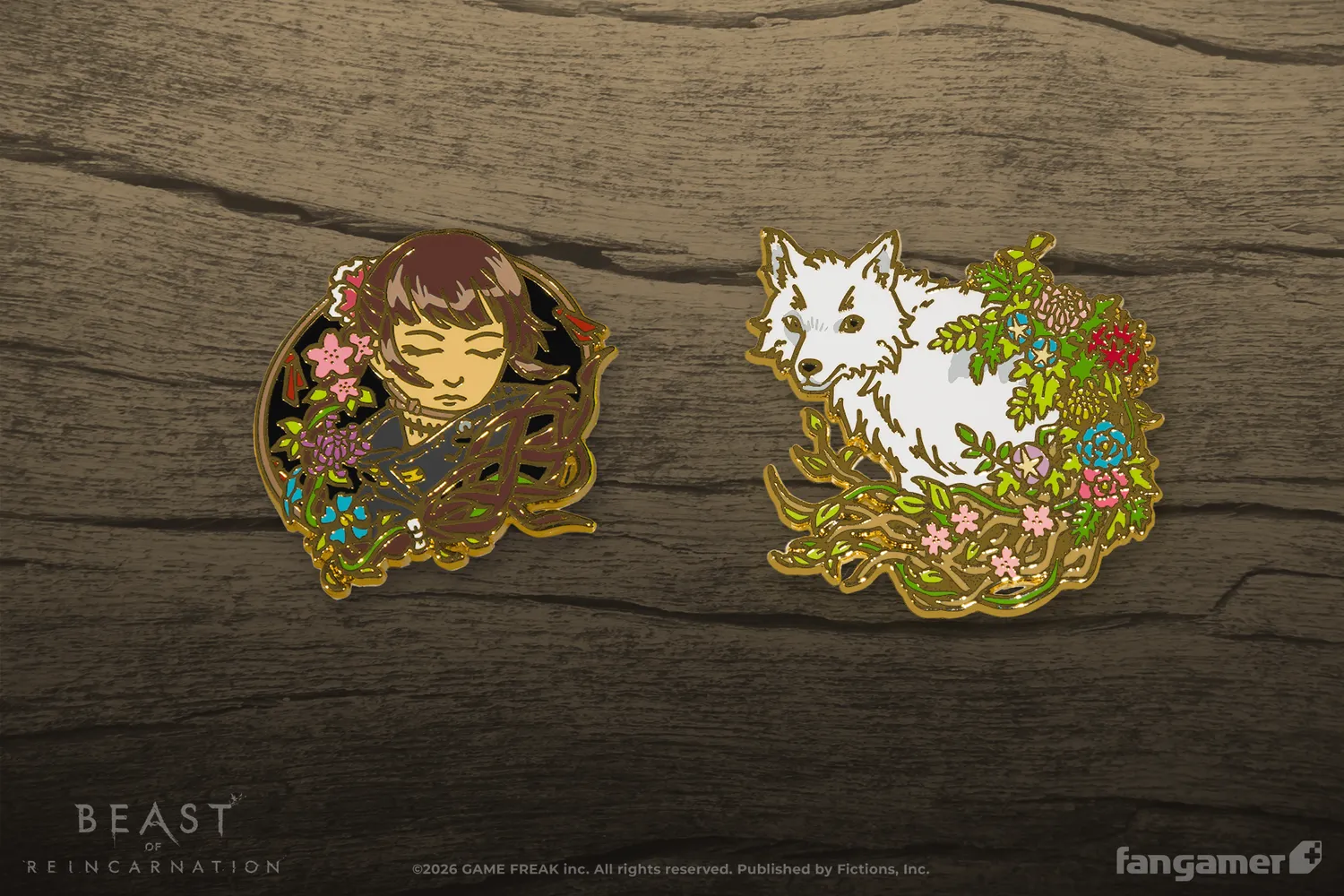 Fangamer Beast of Reincarnation Emma and Koo Emaille Pins 2er Set Hard