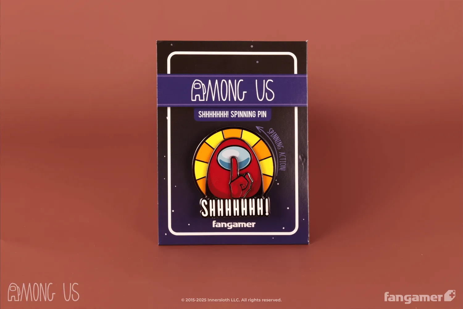 Fangamer Shhhhhhh! Spinning Pin Anstecker