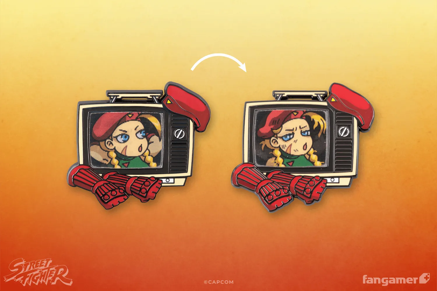 Fangamer Street Fighter Buddies Lenticular Pin