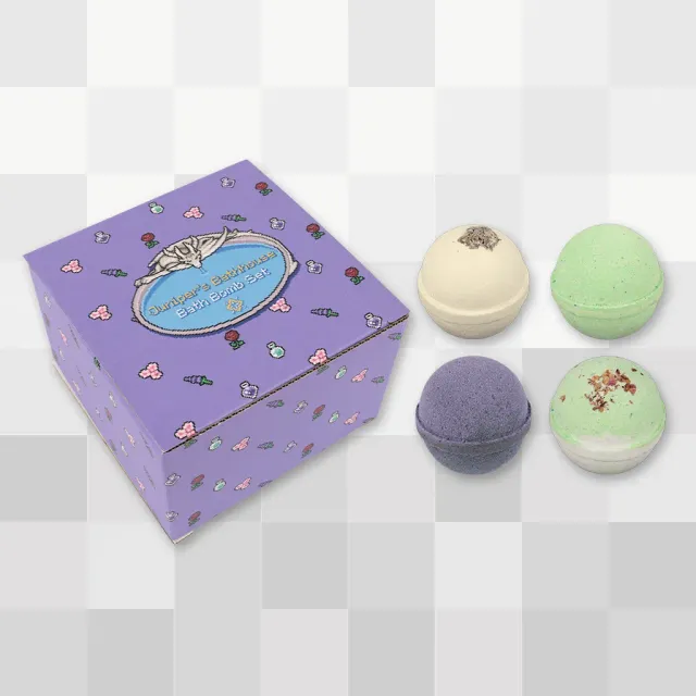 Fangamer Fields of Mistria Juniper's Bathhouse Badebomben 4er Set Kräuter
