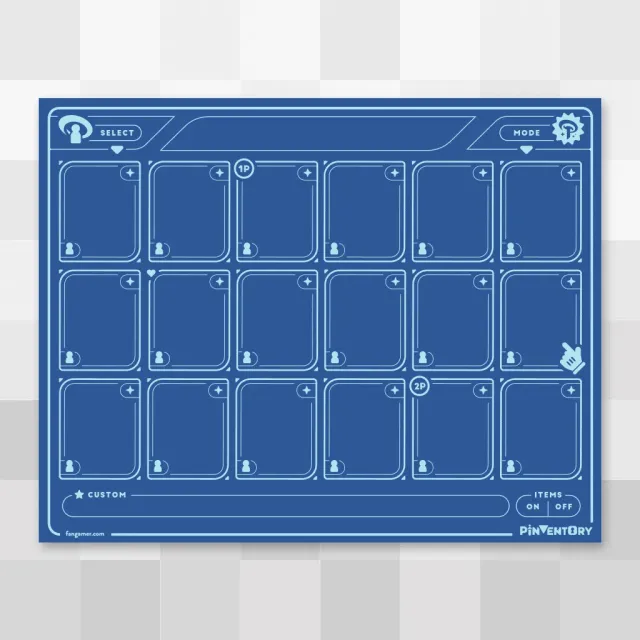 Fangamer Character Select Pinboard Pinnwand Filz 25x20 cm mit Clips