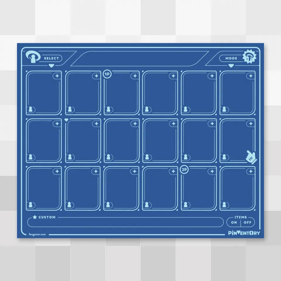 Fangamer Character Select Pinboard Pinnwand Filz 25x20 cm mit Clips