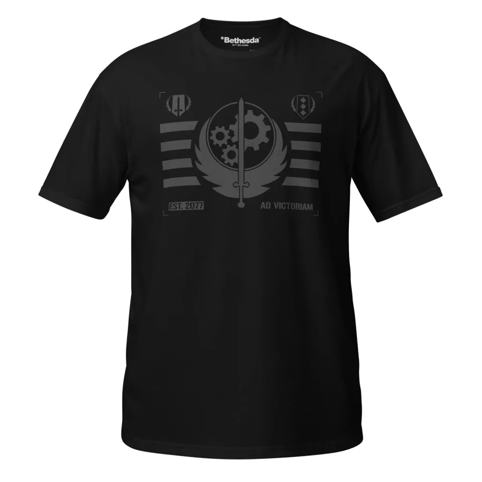 Fallout Brotherhood of Steel Ad Victoriam T-Shirt Baumwolle