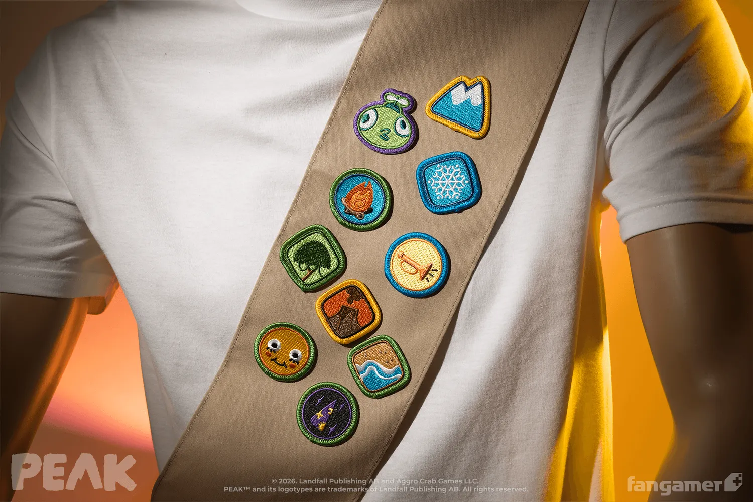 Fangamer Peak Badge Patch Aufnäher Stick-Set