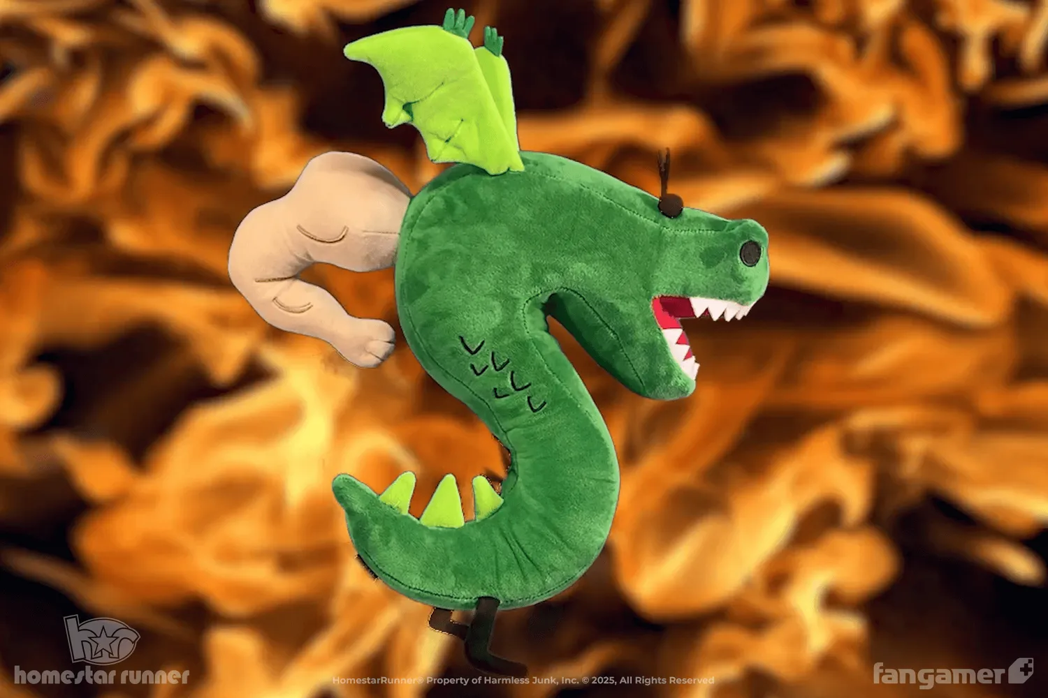 Fangamer Homestar Runner Trogdor Plüschtier 40 cm