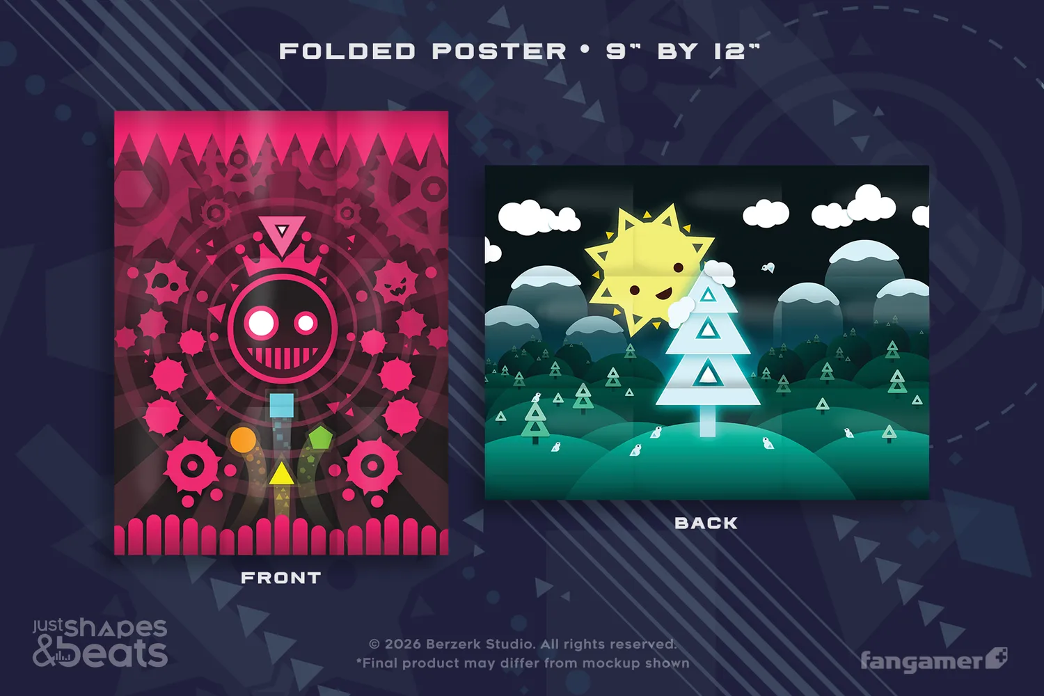 Fangamer Just Shapes & Beats Switch Spiel physisch mit Poster