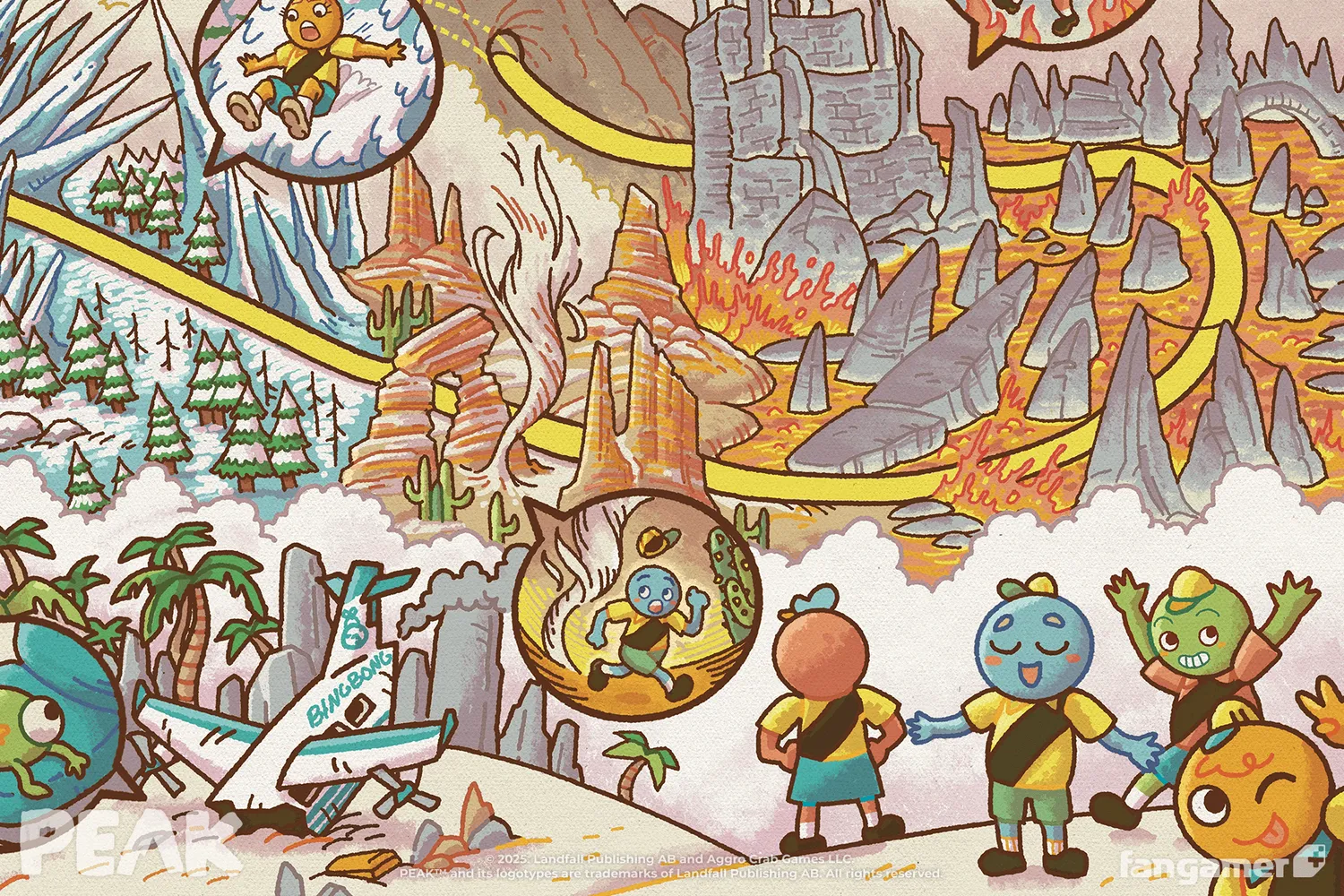 Fangamer Reach the PEAK Poster