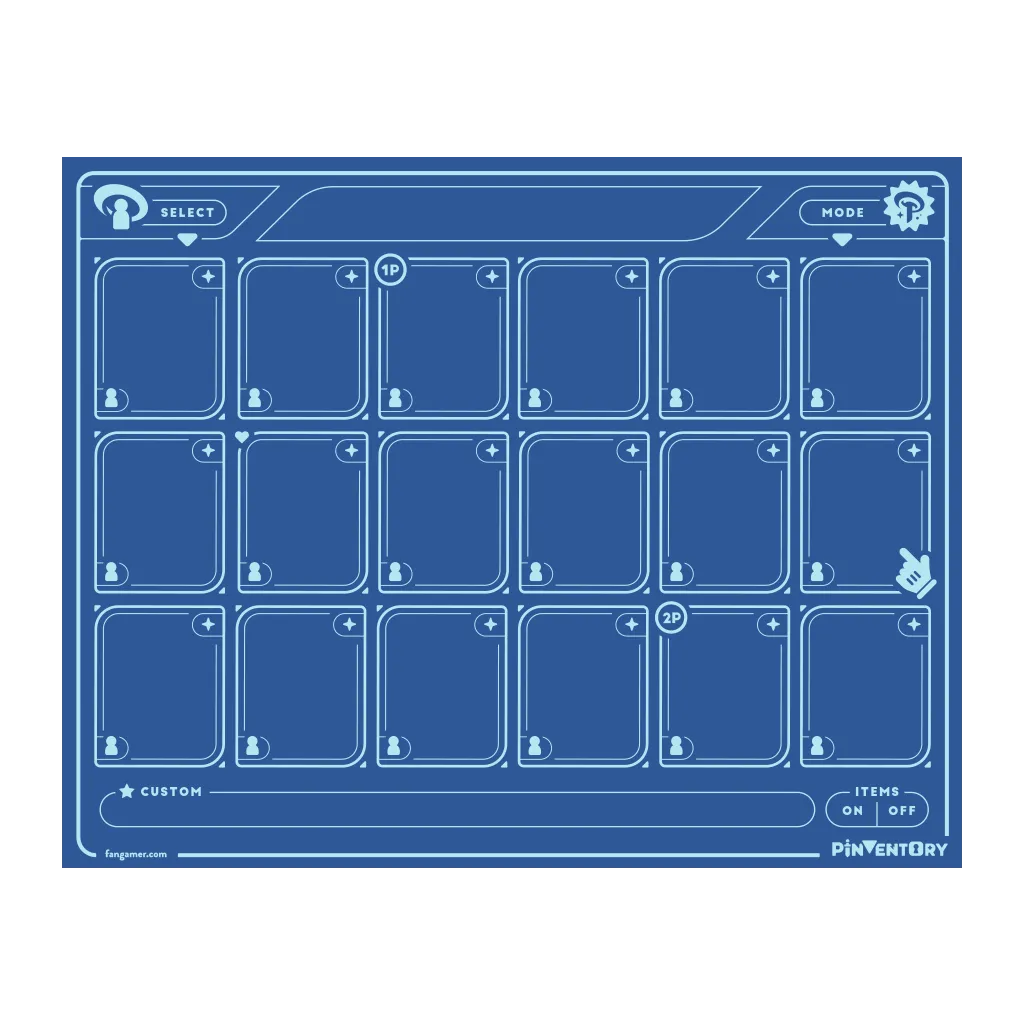 Fangamer Character Select Pinboard Pinnwand Filz 25x20 cm mit Clips