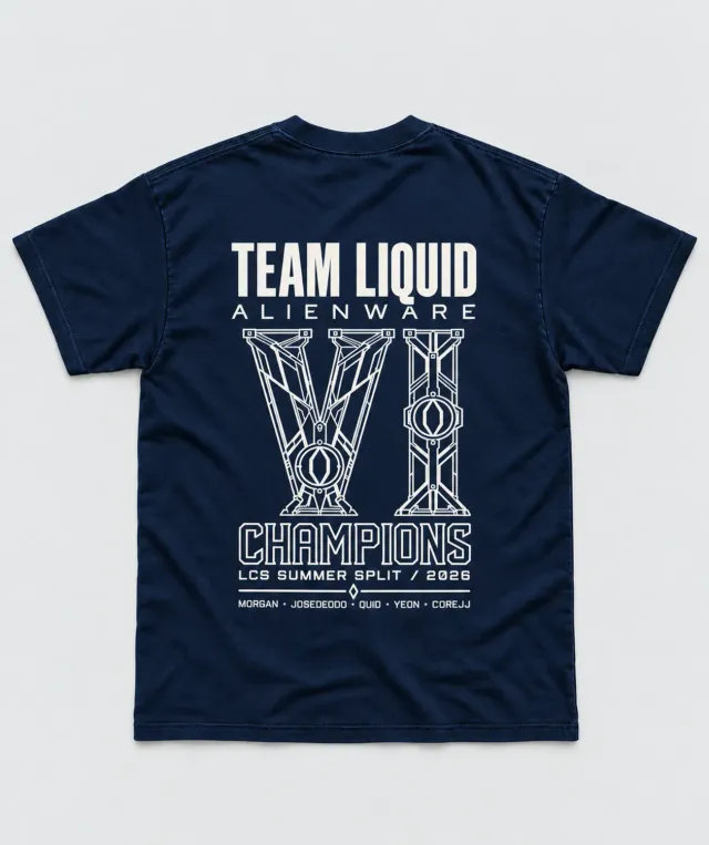 Team Liquid 2026 Alienware LCS Champions T-Shirt Navy