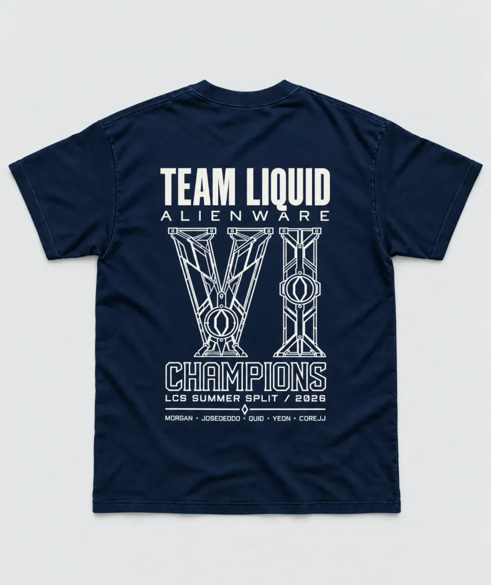 Team Liquid 2026 Alienware LCS Champions T-Shirt Navy