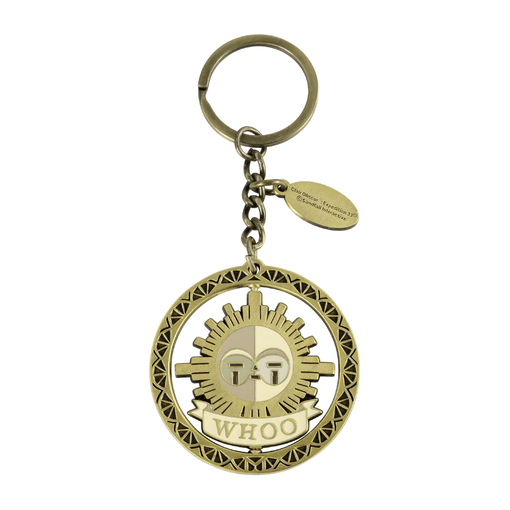 Fangamer Whee Whoo Spinning Keychain Schlüsselanhänger goldfarben 5 cm