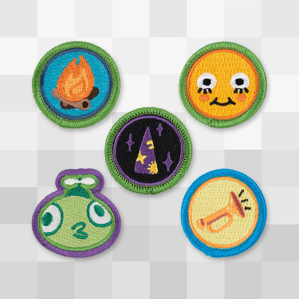 Fangamer Peak Badge Patch Aufnäher Stick-Set