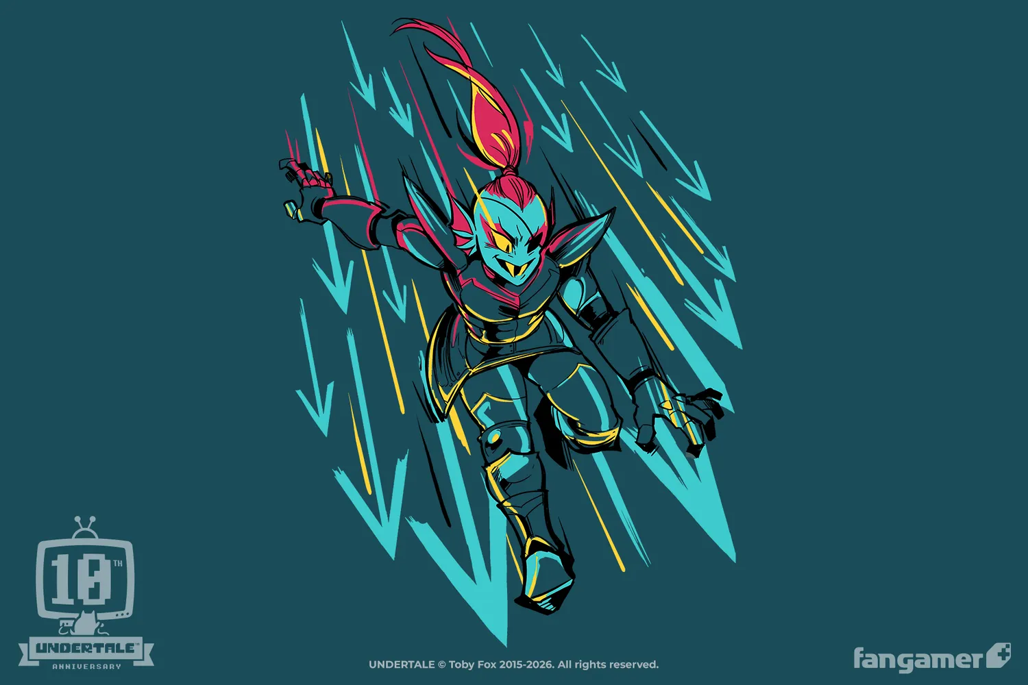 Fangamer Undertale Onslaught 10th Anniversary T-Shirt Baumwolle