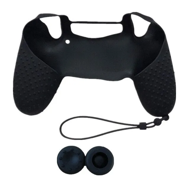 Final Boss PS4 Silikonhülle halboffen mit Stick Kappen