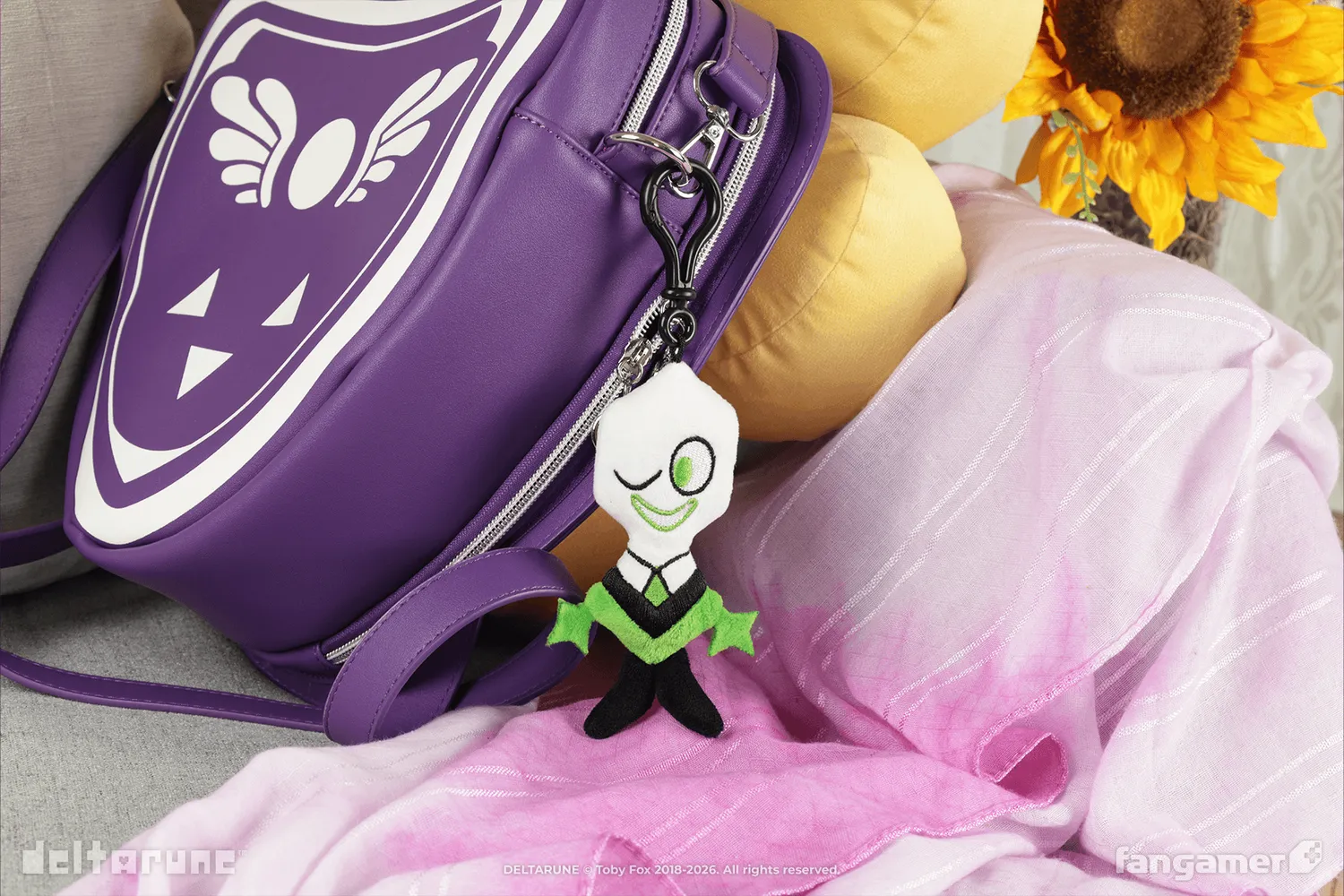 Fangamer DELTARUNE Green Pippins Plüschanhänger mit Clip