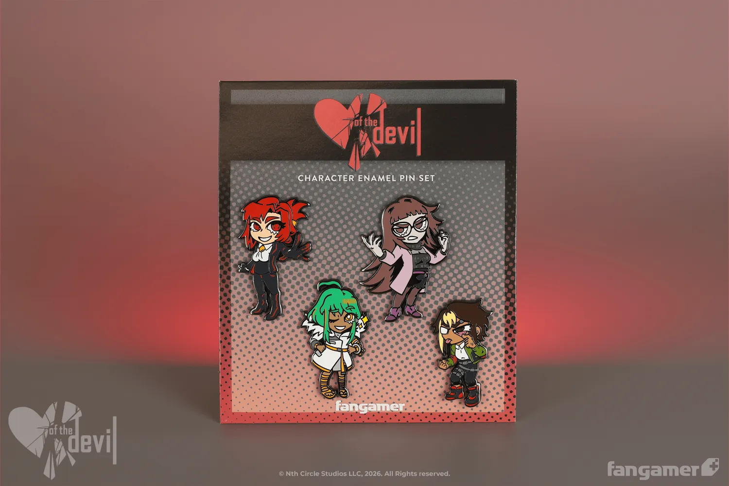 Fangamer of the Devil Character Pin Set Emaille-Pins