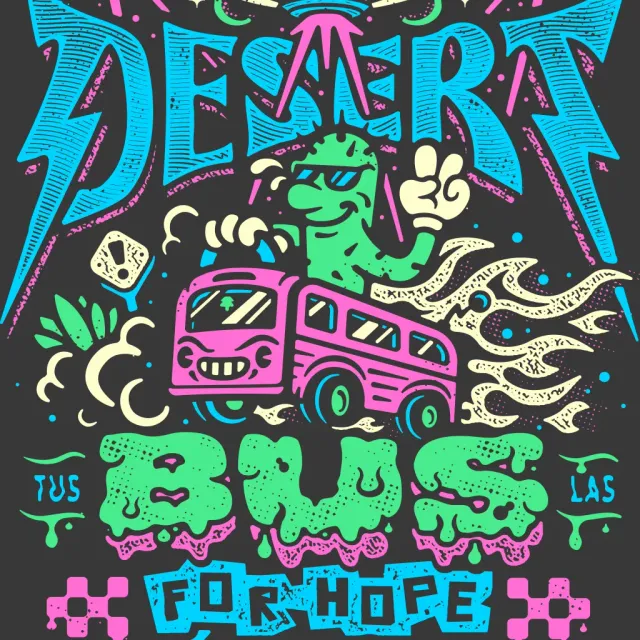 Fangamer Desert Bus 2025 T-Shirt Baumwolle