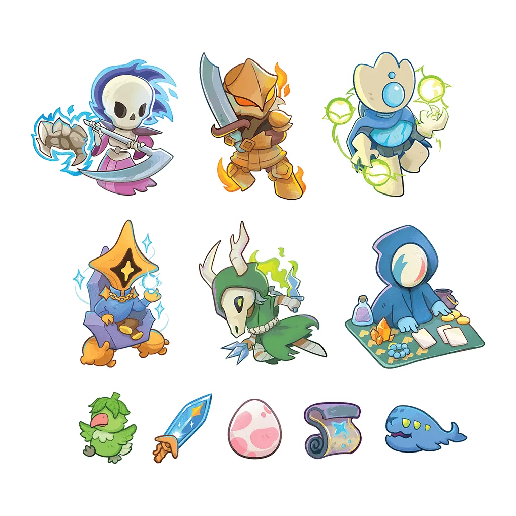 Fangamer Slay the Spire 2 Sticker Set 11 Aufkleber Charaktere