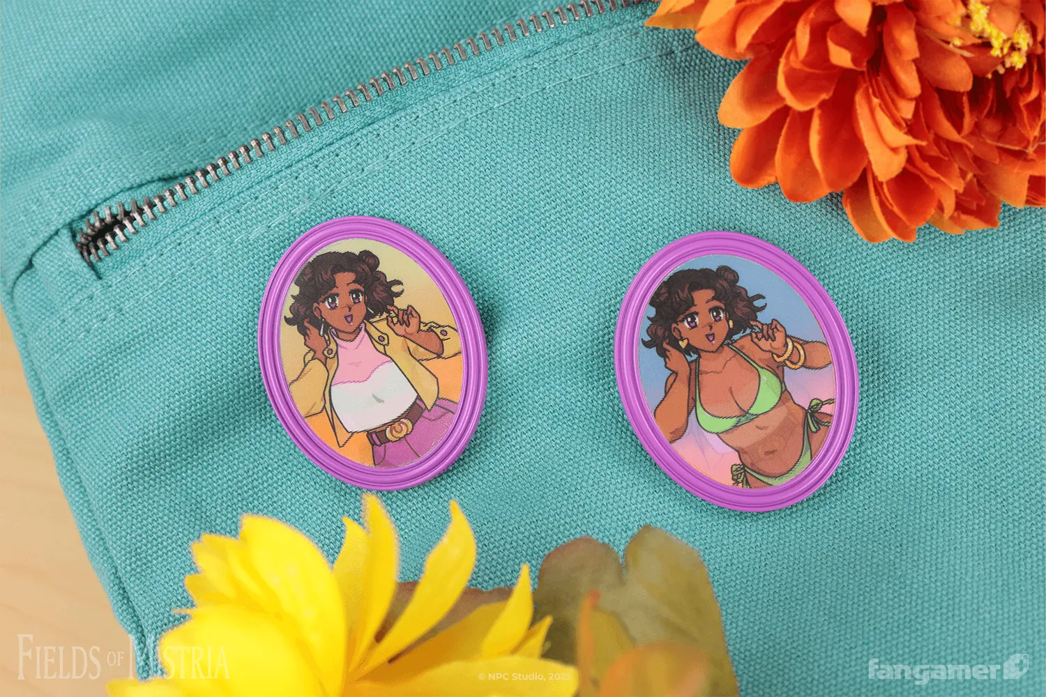 Fangamer Fields of Mistria Reina Lenticular Pin Anstecker