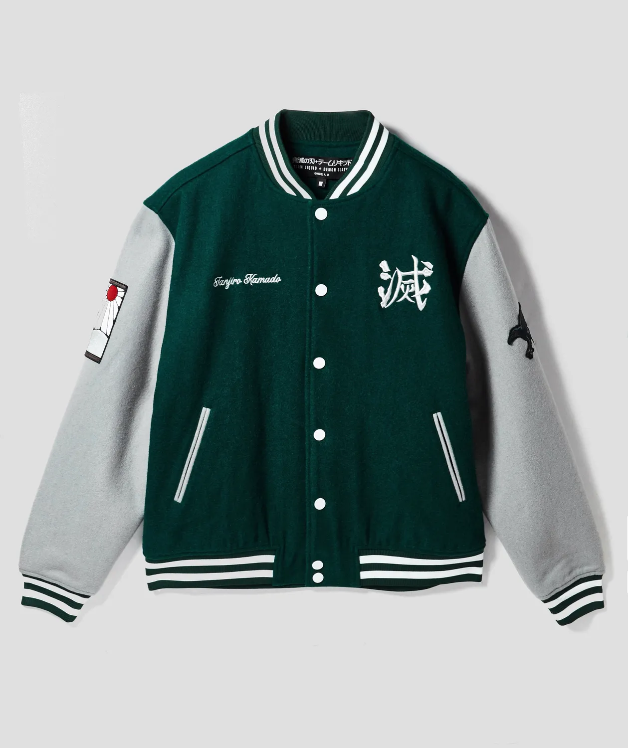 Team Liquid Demon Slayer Tanjiro Varsity Jacke bestickt