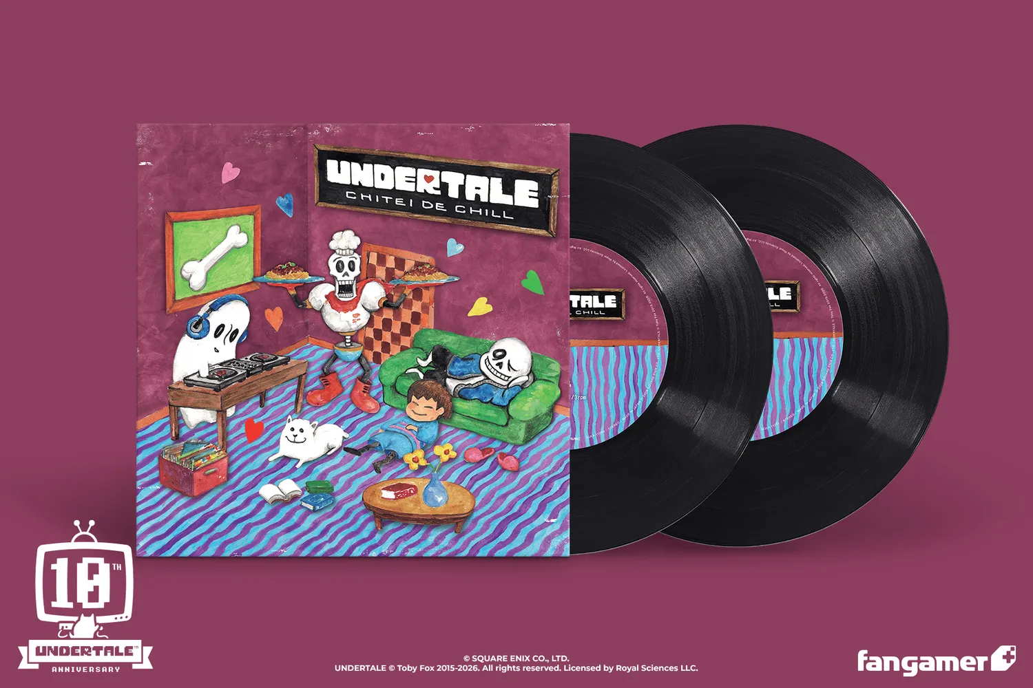 Fangamer UNDERTALE Chitei de Chill Vinyl 2LP 20 Tracks