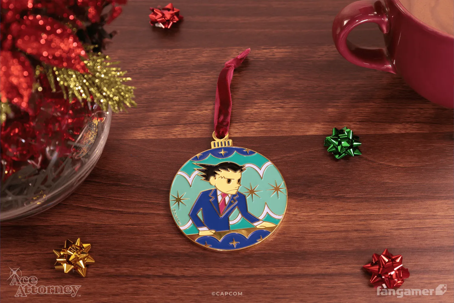 Fangamer Almost Christmas Ornament Ace Attorney Anhänger