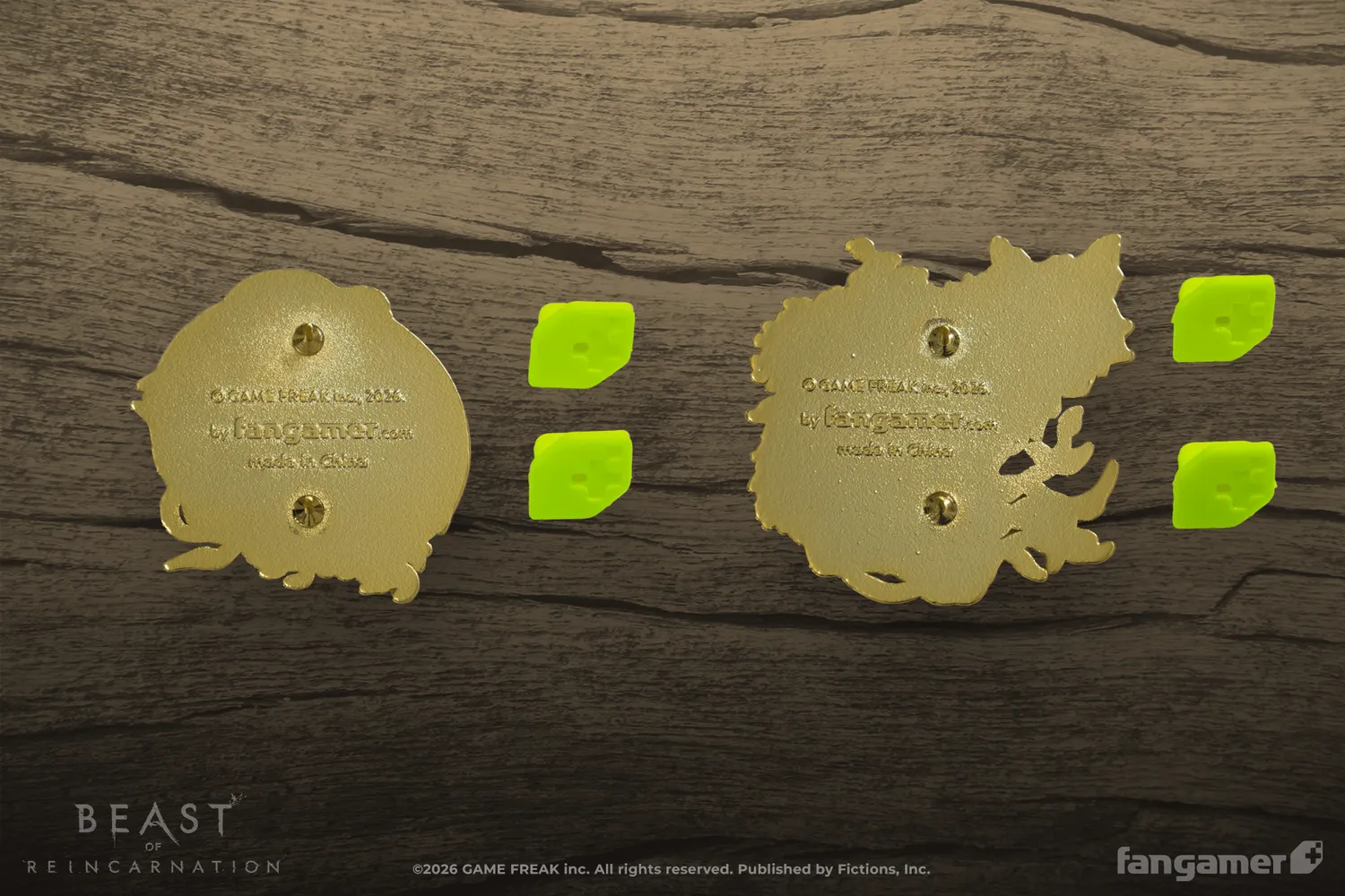 Fangamer Beast of Reincarnation Emma and Koo Emaille Pins 2er Set Hard
