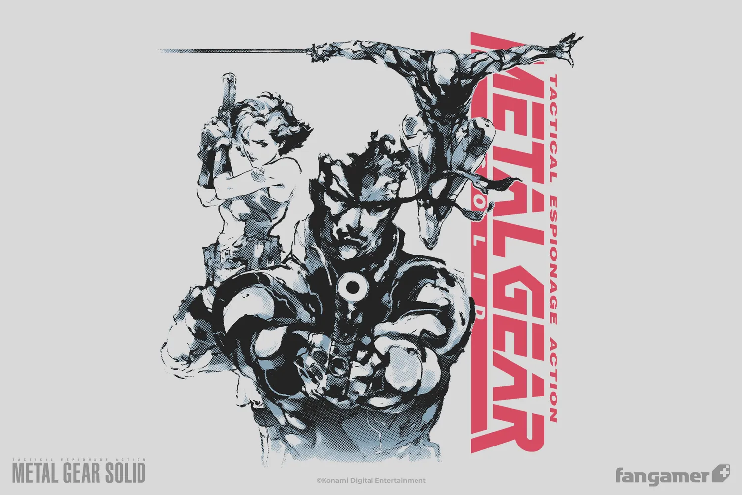 Fangamer Metal Gear Solid Stealth Mission T-Shirt Key Art